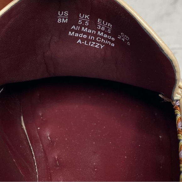 Franco Sarto Lizzy Tan Faux Leather Sparkle Loafer 8M - Picture 13 of 16